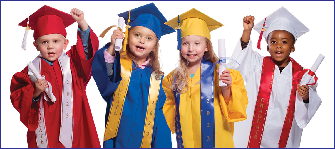 youth cap and gown