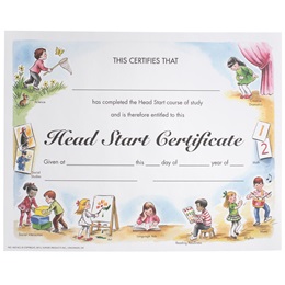 Head Start Diplomas & Certificates