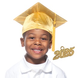 Kids Grad Cap and Tassel Set - Shiny