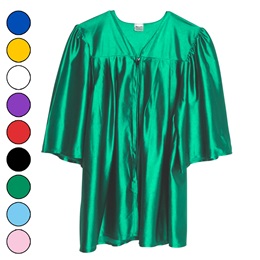 Kids Graduation Gown - Shiny
