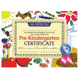 Pre-Kindergarten Certificate - Dog