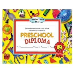 Preschool Diploma - Ribbon