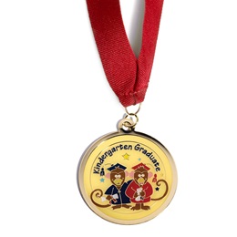 Kindergarten Graduate Medallion - Monkeys